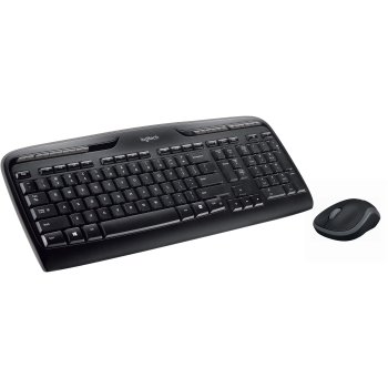 Logitech - MK320 Full-size Wireless Membrane Keyboard and Mouse Bundle - Black