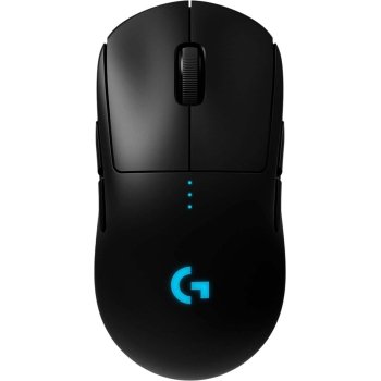 Logitech - PRO Lightweight Wireless Optical Ambidextrous Gaming Mouse with RGB Lighting - Wireless - Black