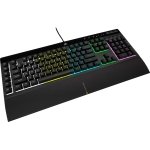 CORSAIR - K55 RGB Pro Full-size Wired Dome Membrane Gaming Keyboard with Elgato Stream Deck Software Integration - Black
