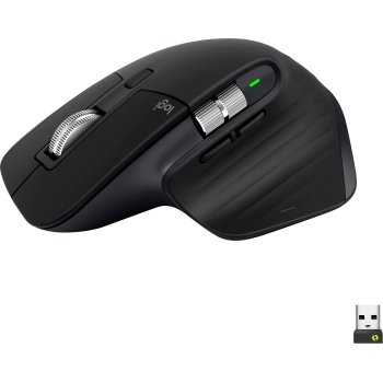Logitech - MX Master 3S Wireless (USB-A) Laser Mouse with Ultrafast Scrolling - Wireless - Black