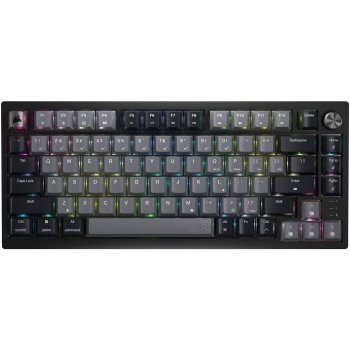 CORSAIR - K65 PLUS RGB 75% Wireless Mechanical Pre-Lubricated MLX Red Linear Switch Gaming Keyboard with Hot-Swappable Switches - Black/Gray