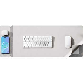 JOURNEY - ALTI SLIM Wireless Charging Desk Mat - Light Grey