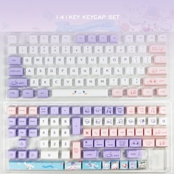 Cinnamoroll Themed PBT Keycaps XDA Profile Keycaps
